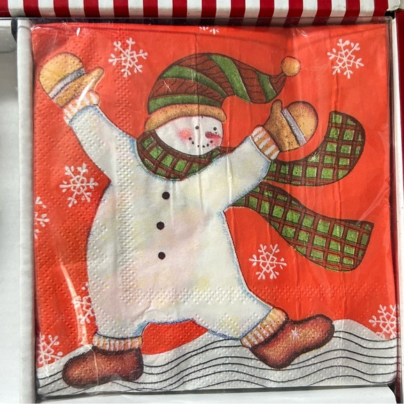 🎄NEW Christmas Hostess Set - Wine Charms, Wine Stopper and Napkins - Picture 2 of 5